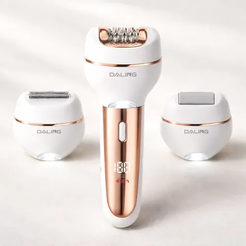 Depiladora Inalámbrica Daling 3 En 1 Exfoliante Y Afeitadora