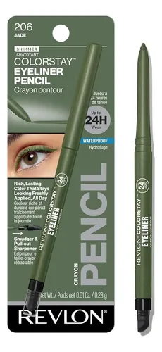 Lápiz Delineador Pestañas Revlon Colorstay Jade 0.01 Oz