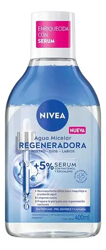 Nivea Agua Micelar X400 Regeneradora Con Serum X400 Ml