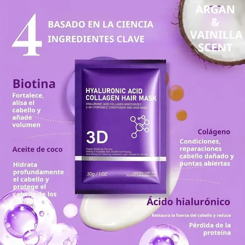 Mascarilla Capilar Zaidoc 5 Ampollas De Ácido Hialurónico Y
