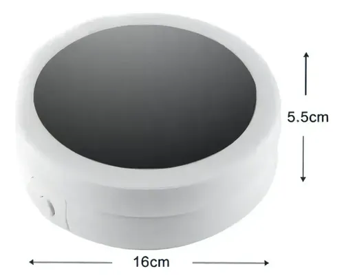 Espejo De Pie Luz Fría Led Maquillaje Aumento 10x Doble Faz