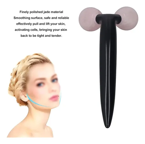 Rodillo De Jade Para Masaje Facial Y Reafirmar Piel