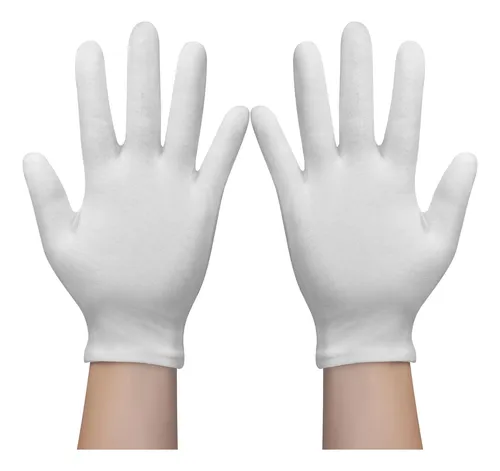 Guantes Blancos De Algodón Para Manos Secas Y Eczema
