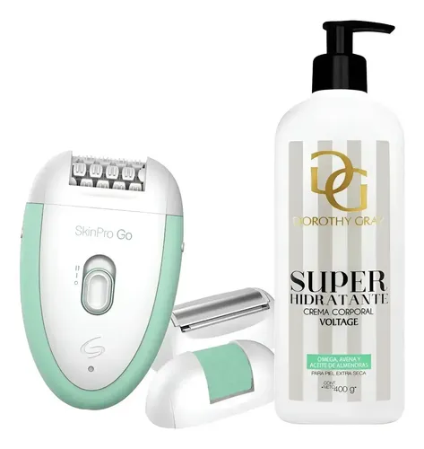 Depiladora Electrica Gama Skinpro Go+ Crema Corporal Voltage