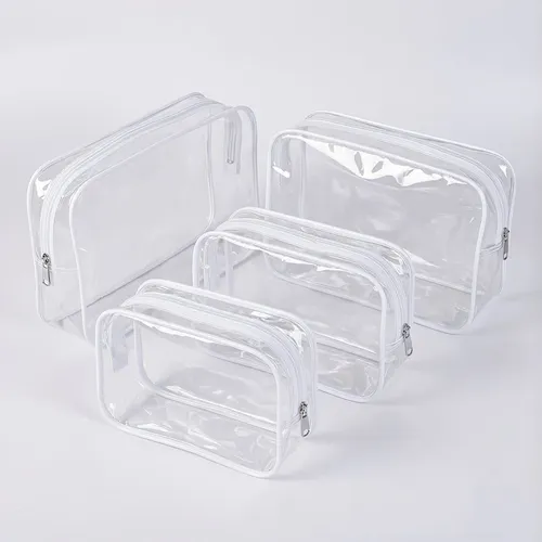 Neceser Transparente Organizador Cosméticos Resistente Al Ag