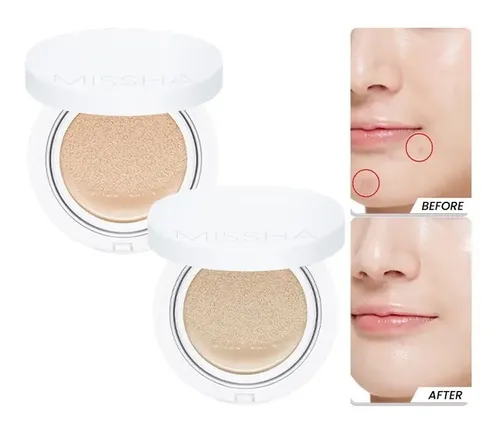 Missha Magic Cushion Moist Up Spf50+/pa+++ 15g Tono #21 Neutral Light Beige