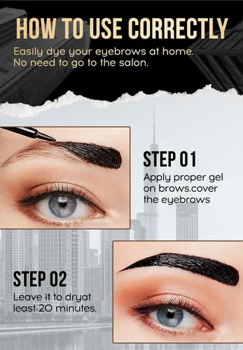 Kit 3 Gel Cejas Peel Off Duración Larga E Impermeable