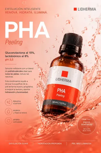 Kit Peeling Facial Mandélico + Pha Piel Sensible Reactiva