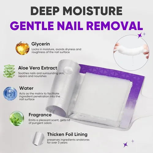 Remover Esmalte Acetona 120 Uds Oakdolche Para Gel Y Regular
