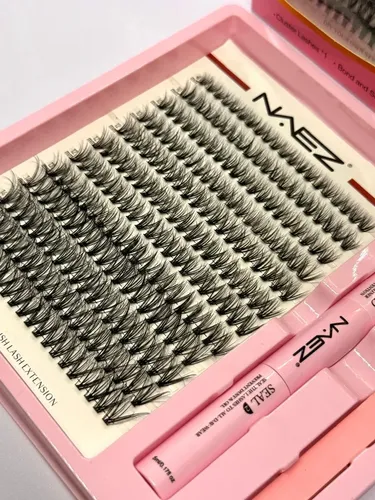 Set Pestañas Postizas Naez 0.07d 30p Adhesivo Sellador Pinza