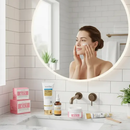 Kit Skincare Firmeza Renovación Hialuronico Colageno Sadoer