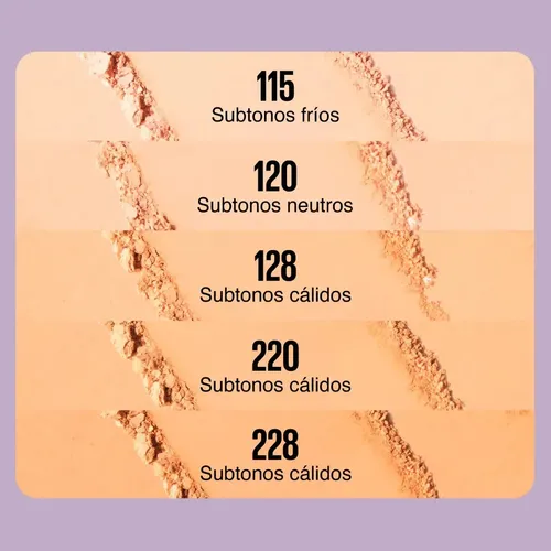 Base En Polvo Maybelline Super Stay 30h Flex Tono 128