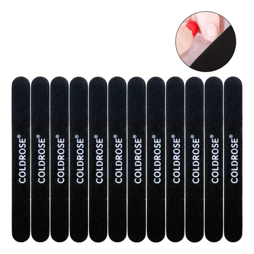 Lima De Uñas 100/180 Forma Recta 12pzs Coldrose