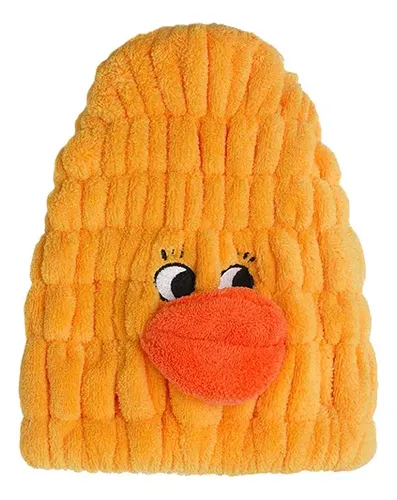 Gorro Toalla De Microfibra Secador De Cabello Diseño Pato A