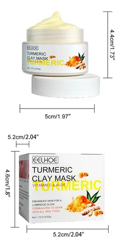 Máscara De Arcilla De Cúrcuma Eelhoe Para Limpieza Profunda