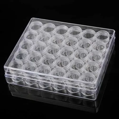 Organizador Acrílico Para Strass Cristales 30 Potes Manicura