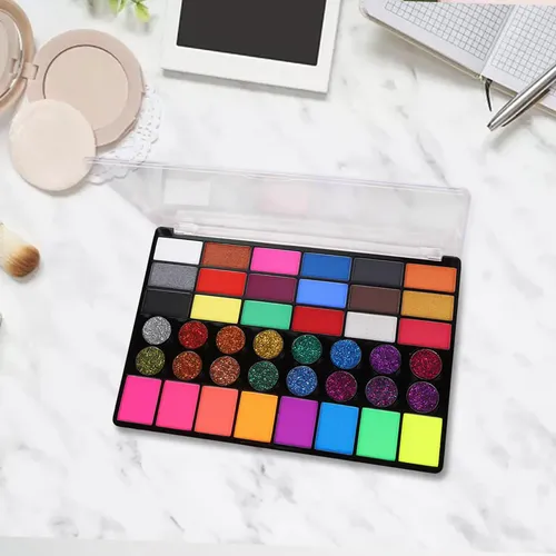 Paleta De Maquillaje Facial A Base De Agua De 42 Piezas.