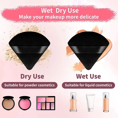100 Unidades De Pomadas De Maquillaje En Forma De Triángulo