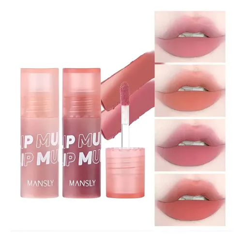 Mini Labial Liquido Mate Efecto Terciopelo Kawaii By Mansly Color Rosa B15