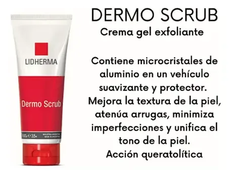 Gel Exfoliante Facial Limpieza Profunda Dermo Scrub Lidherma