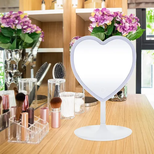 Práctico Escritorio For Modelar Corazones Con Espejo Led M