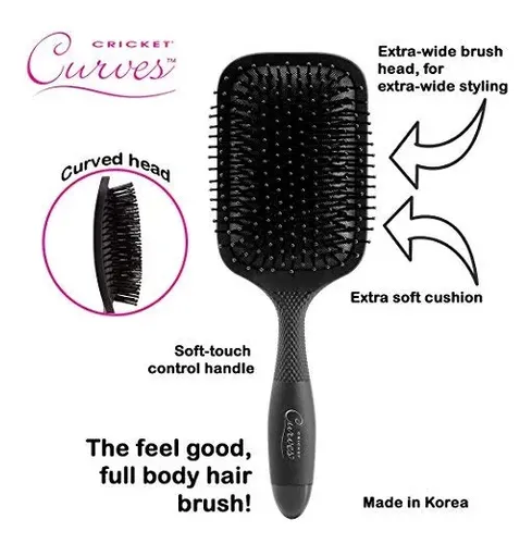 Cepillo Para Cabello Cricket Curves Grande Con Cabezal Curvo