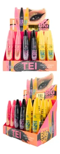 Mascara Pestañas Negro The Magnum Big Shot Tei Waterproof Color Envase Amarillo/ Negro
