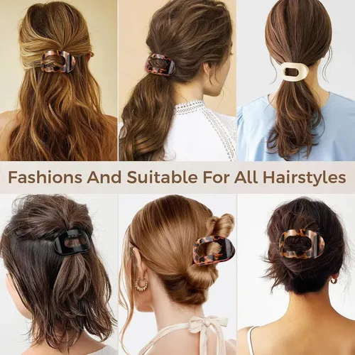//4 Pieces Of Hair Clips, Flat Clips For The//