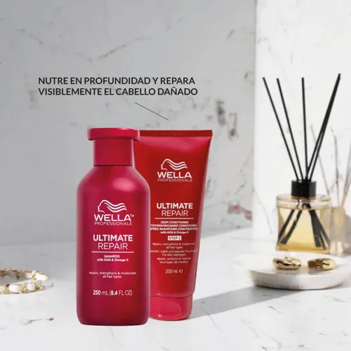 Shampoo Acondicionador Wella Ultimate Repair Nutre Kitx2