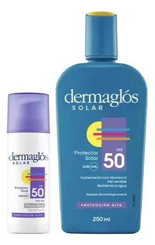 Dermaglós Combo Protección Solar Corporal Y Facial Fps 50