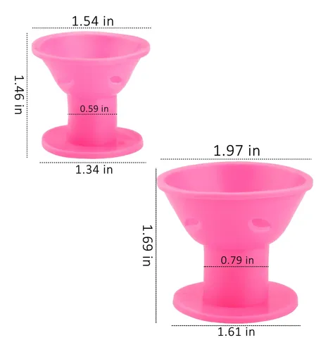 Rulos Para El Cabello Janyun Set De 40 Piezas En Silicona Ro