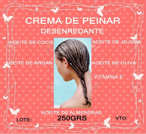 Crema De Peinar 250g Argan/almedras/jojoba/coco/oliva Vit.e