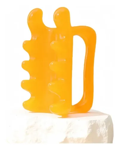 Peine De Resina Double Gua Sha, 1 Unidad, Para Masajear La E A