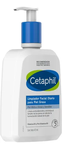 Cetaphil Limpiador Facial Diario Para Piel Grasa 473ml