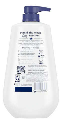 Loción Corporal Dove Body Wash, Hidratante, Cap 905 Ml