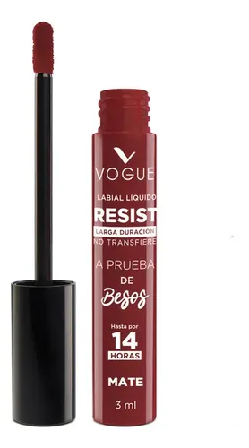 Labial Liquido Mate Vogue Resist Tono Invencible