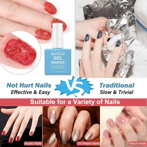 Conjunto Removedor Gel Uñas Bonnechance L