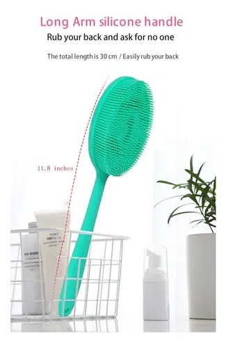 Body Scrubber Wolf War Silicone Exfoliante Azul