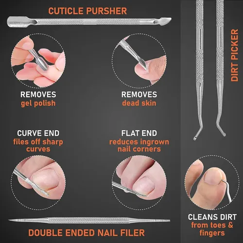 Tip2toes Cortauñas De 10 Piezas Para Uñas Encarnadas…