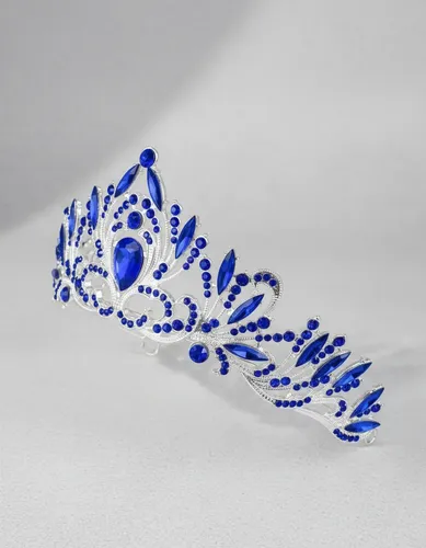 Tiara Corona Strass Accesorios P/ Eventos Novias 15 Años P1