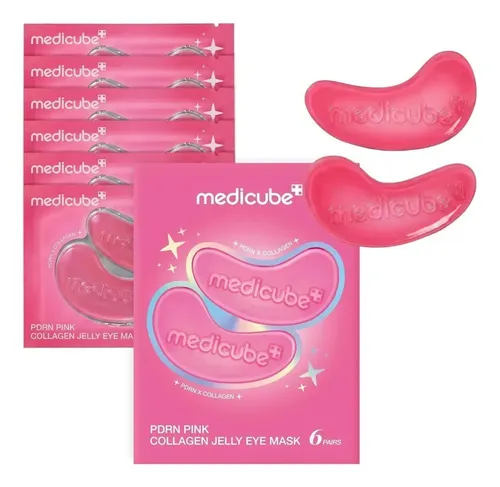 Mascarilla facial para piel todo tipo de piel Medicube PDRN Pink Collagen Jelly PDRN PINK COLLAGEN JELLY EYE MASK