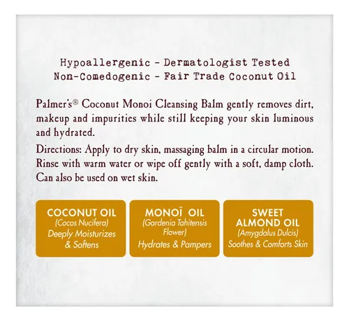 Palmer’s Coconut Oil Balm Limpiador 68 G
