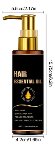 K 3 Frascos De Aceite Capilar For Brillo Y Fuerza, 120 Ml