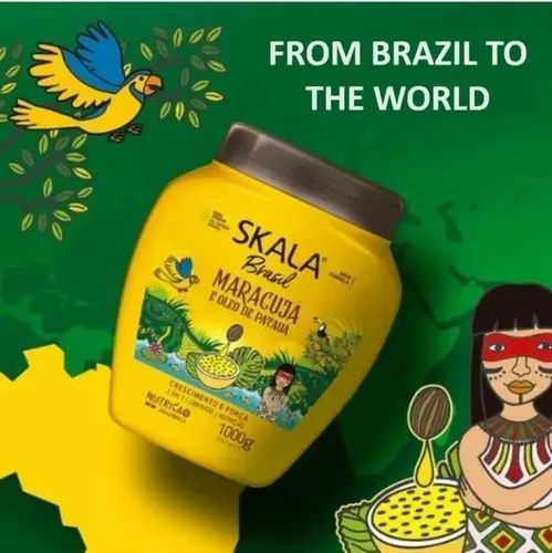 Mascara 2 En 1 Maracuya Y Aceite 1000 G Skala