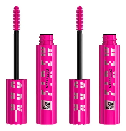 Máscara de pestañas lavable Maybelline Fire Work, color 803, negro parduzco, EE. UU.