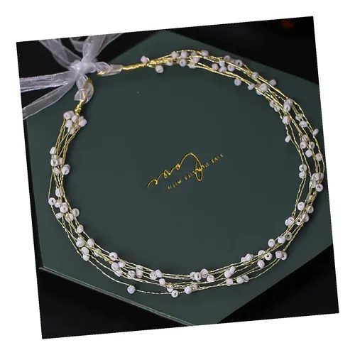 Hand-woven Pearl Bridal Headband Hair Accessories For
