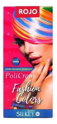 Silkey Policrom Crema Enjuague Colorante Fashion Colors 90ml Tono Rojo