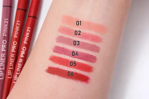 Delineador De Labios Pink21 Lip Liner Pro Larga Duración Color 04