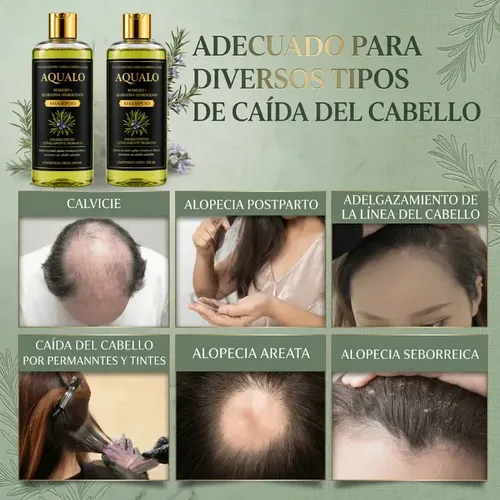 Shampoo Aqualo Romero y Queratina Sin Sulfatos 500 ml