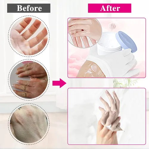 Guantes Algodón Blancos Hidratantes Para Manos Secas
